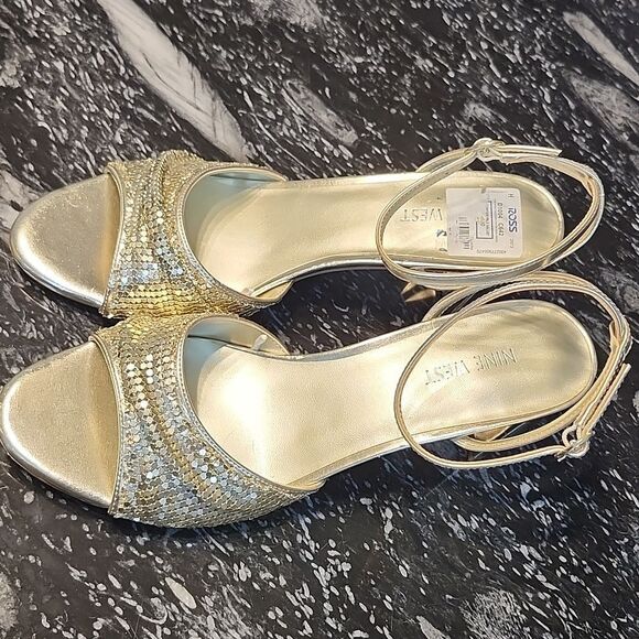 BRAND NEW NINE WEST WOMEN’S BLOCK HEEL SANDALS - Picture 4 of 16